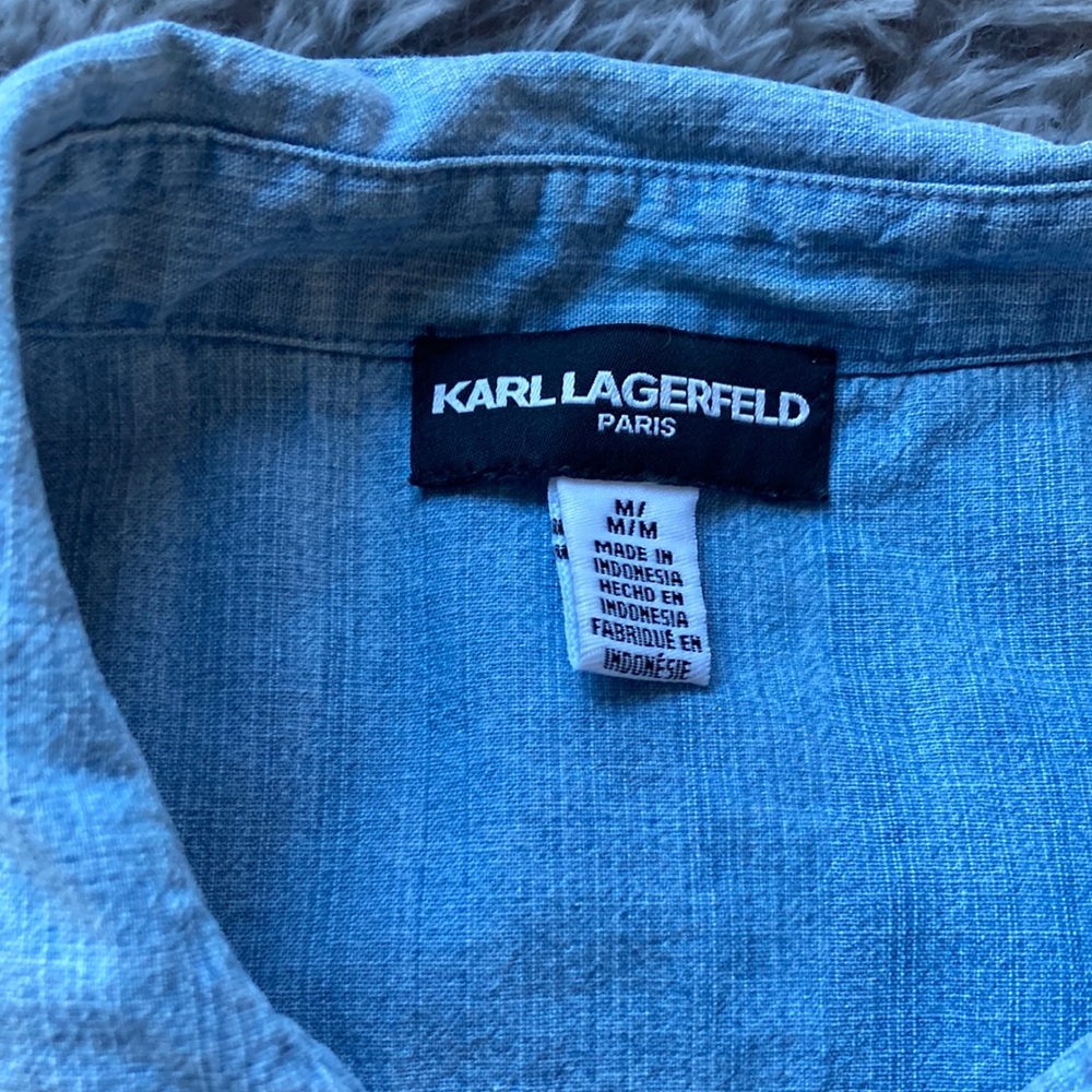 Karl Lagerfeld Denim Shirt - Picture 3 of 8